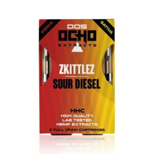 OCHO DOS EXTRACTS HHC 2 IN 1 (1GM) CART 10CT/ BOX  (ZKITTLEZ & SOUR DIESEL)