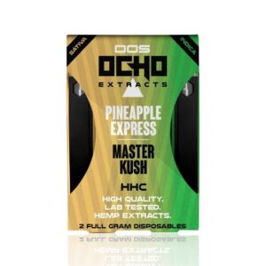 OCHO DOS EXTRACTS HHC 2 IN 1 (1GM) DISPO 10CT/ BOX  (PINEAPPLE EXP. & MASTER KUSH)