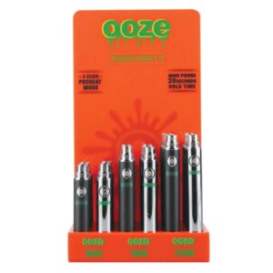 OOZE STANDARD 510 THREAD BATTERY DISPLAY 24CT/ BOX