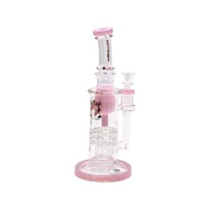 PHOENIX 10" RECYCLER MATRIX PERC DESIGN GLASS WATER PIPE