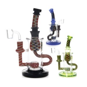 PHOENIX GLASS 8" HONEYCOMB JET PERC HIGH QUALITY WATER PIPE