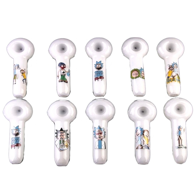 4.5" LONG RICK AND MORTY HAND PIPE