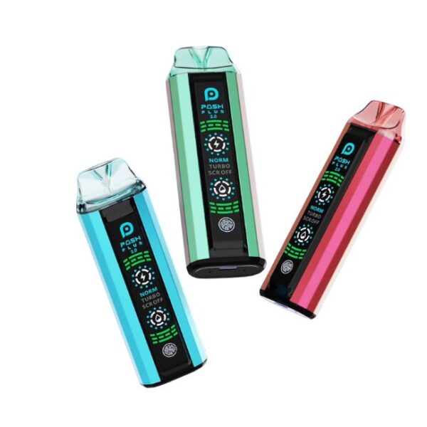 POSH PLUS 2.0 5% DISPOSABLE (75ML) NORMAL MODE 20K & TURBO MODE 10K PUFFS 5CT/ BOX