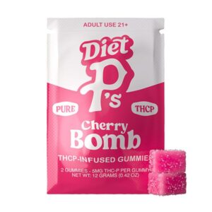PERFECTLY PURE (PUSHIN P'S) DIET THCP 300MG GUMMIES - 2CT/ BAG - 30BAGS/ DISPLAY