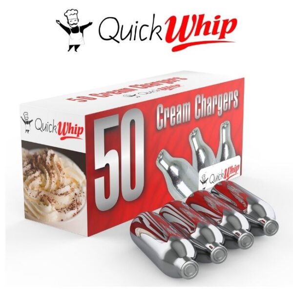 QUICK WHIP CREAM CHARGERS (12PACK / 50CT)  (FOOD PURPOSE ONLY) CASE PRICE