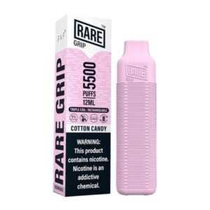 RARE GRIP RECHARGEABLE (120ML) 5500 PUFFS 10CT/BOX
