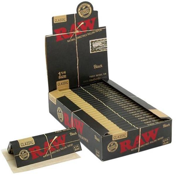 RAW BLACK CLASSIC PAPER 24 BOOKLETS/BOX