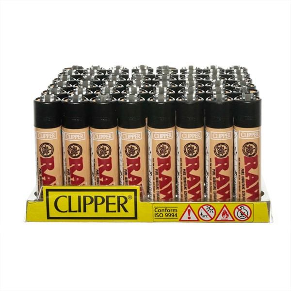 RAW CLIPPER LIGHTER (ASSORTED DESIGNS) 48CT/BOX
