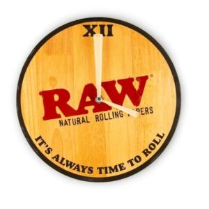 RAW WOODEN WALL CLOCK