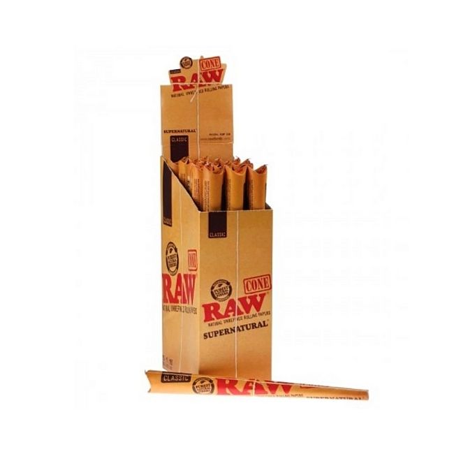 RAW CONE SUPER NATURAL 15 CONES PER BOX