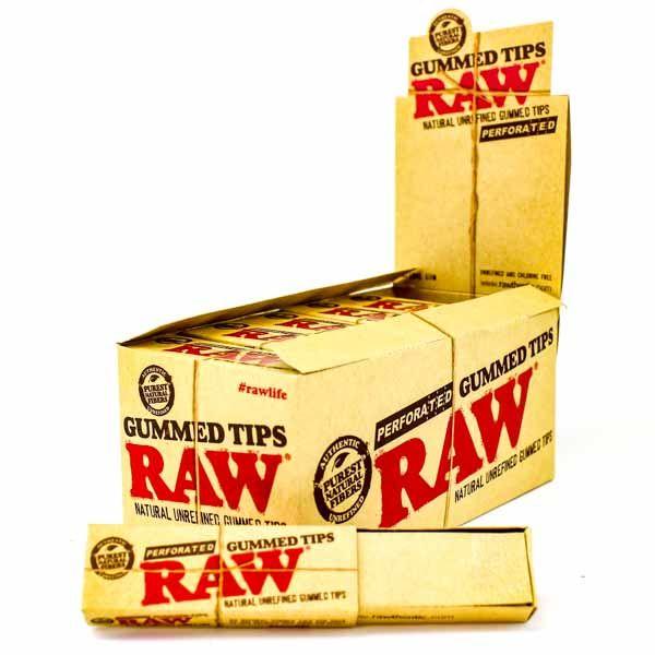 RAW PERFORATED GUMMED TIPS 24CT/BOX