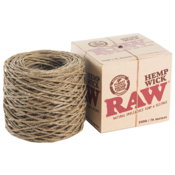 RAW HEMP WICK 250 FT / 76 METERS