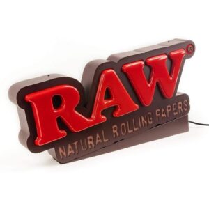 RAW RED BOX LIGHT SIGN