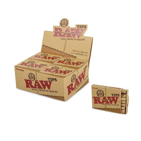RAW PRE-ROLLED TIPS 20CT/BOX