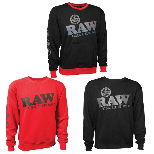 RAW CREW NECK SWEAT SHIRT