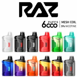 RAZ CA6000 BY GEEK VAPE 5% MESH DISPO (100ML) 6K PUFFS 10CT/ BOX
