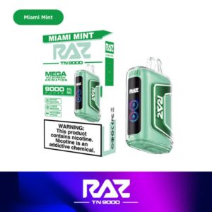 RAZ TN9000 5% DISPOSABLE (60ML) 9K PUFFS 5CT/BOX