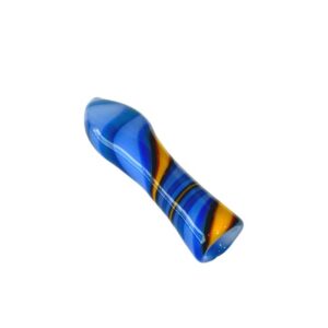 3" IMPORTED BLUE COLOR FIRE FLAME SHADE CHILLUM