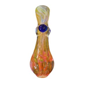 3 INCH GOLD BUBBLE TRAP CHILLUM SINGLE