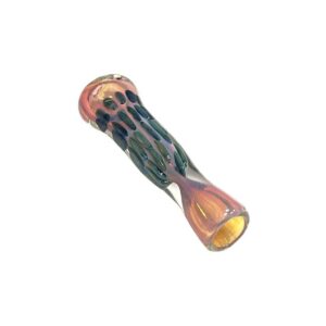 3" GOLD FUME INSIDE DOTTED DESIGN CHILLUM