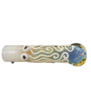 3" DARK GOLDEN PREMIUM WITH OCTOPUS ON TOP CHILLUM