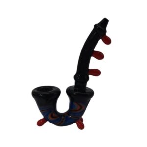 7" SWIRL PRINTED FANCY HAND PIPE