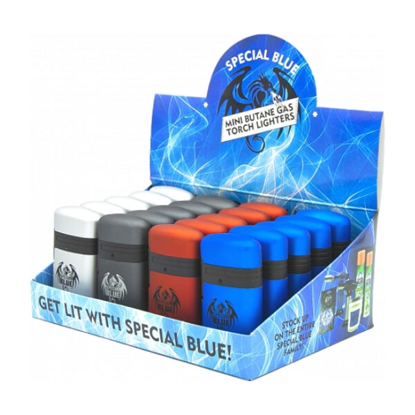 SPECIAL BLUE MINI BUTANE TORCH CLASSIC DOUBLE METAL 20CT/BOX