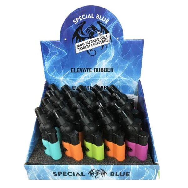 SPECIAL BLUE ELEVATE MINI RUBBER LIGHTER (LT156M) 20CT/ BOX