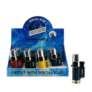 SPECIAL BLUE TORCH LIGHTER MOMBA 12CT/BOX