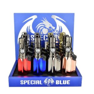 SPECIAL BLUE LASER BUTANE TORCH LIGHTER (LT113) 12CT/ BOX