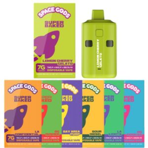 SPACE GODS SUPER BAKED THC-P + HHC-P + DELTA 10 7G DISPOSABLE VAPE 5CT/BOX