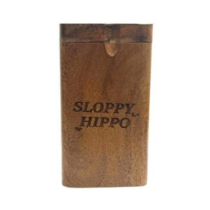SLOPPY HIPPO WOOD DUGOUT WITH ONE HITTER