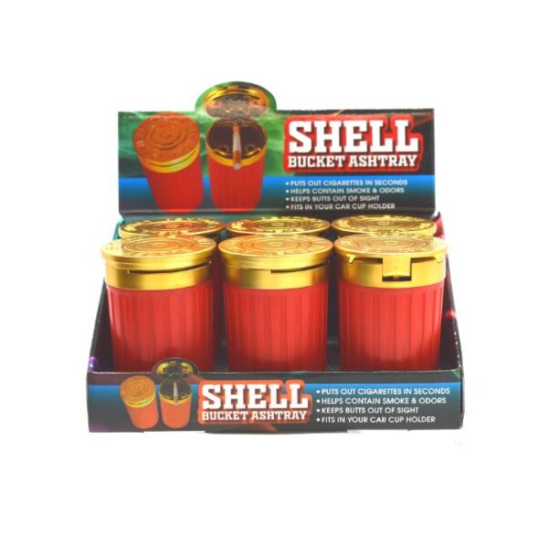 SHELL BUTT BUCKET ASHTRAY 6CT/BOX