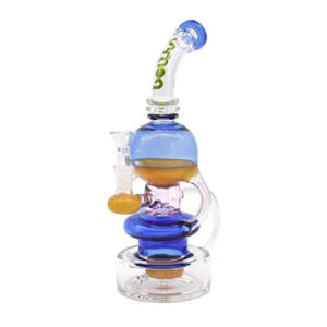 SMOQ GLASS 12" RECYCLER WATER PIPE