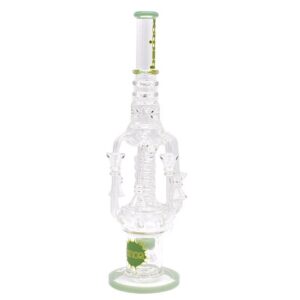 SMOQ GLASS 16" SPRING DESIGN WATER PIPE