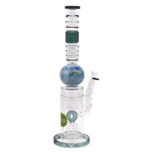 SMOQ GLASS 18" SPRINKLE SHOWER DESIGN WATER PIPE