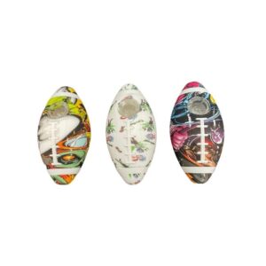 SILICONE 5" FOOTBALL ROLINE DESIGN HAND PIPE