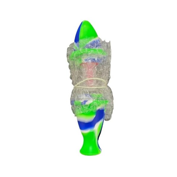 SILICONE 7" ROCKET LIME GLASS NECTAR COLLECTOR