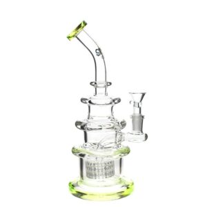 SMOQ 12" BLIME DIAMOND LASX DESIGN WITH FOLOBIC ARM DIFFUSER  WATER PIPE