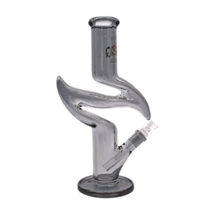 SMOQ 12" ZIG ZAG GLASS WATER PIPE