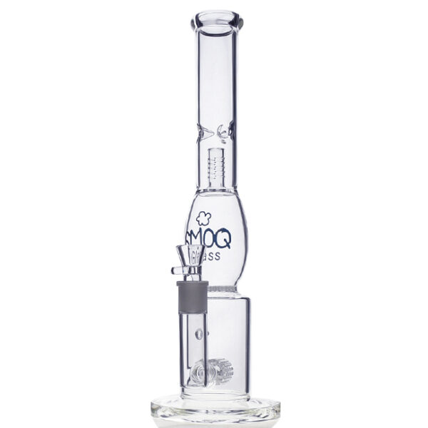 SMOQ GLASS 15 INCH BOROSILICATE WATER PIPE WITH MATRIX PERC