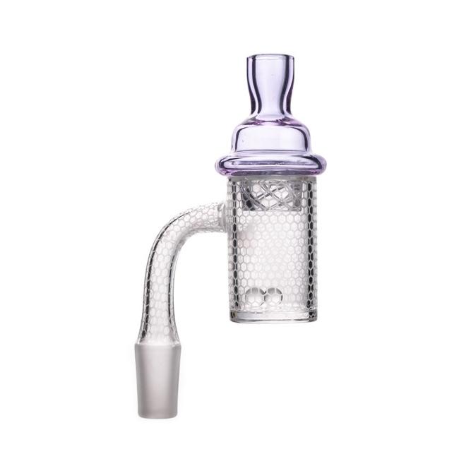 SMOQ GLASS SUN SERIES 14MM 90 DEGREE FULLY WELD AALEAHYA QUARTZ BANGER - Image 2
