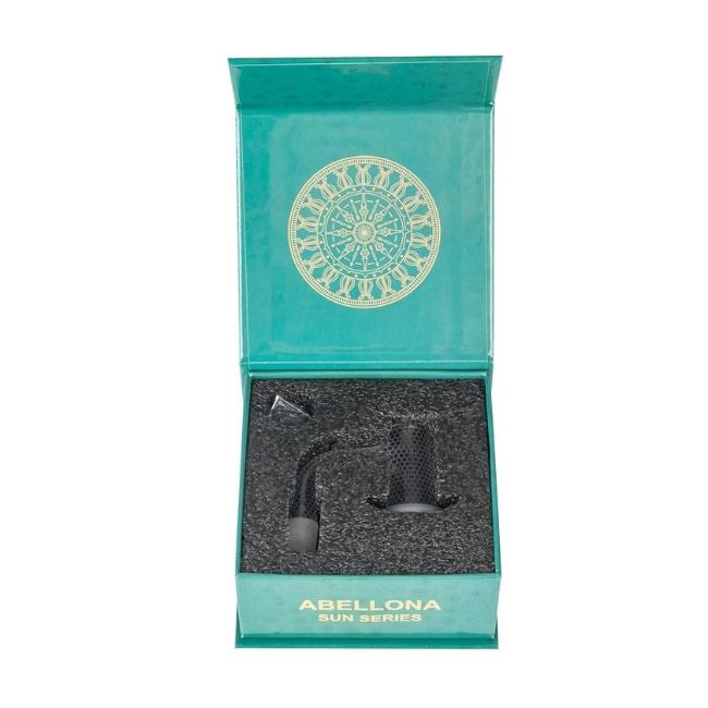 SMOQ GLASS SUN SERIES 14MM 90 DEGREE FULLY WELD ABELLONA QUARTZ BANGER - Image 3