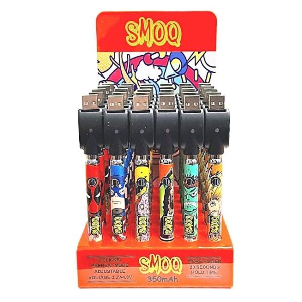 SMOQ TWIST 350mAH BATTERY DISPLAY 30CT/BOX