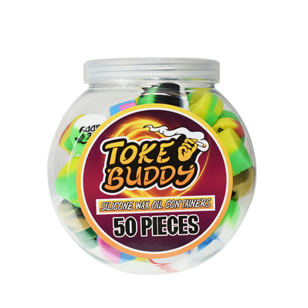 TOKE BUDDY SILICONE CONTAINER 5ML DESIGN 50CT/BOX