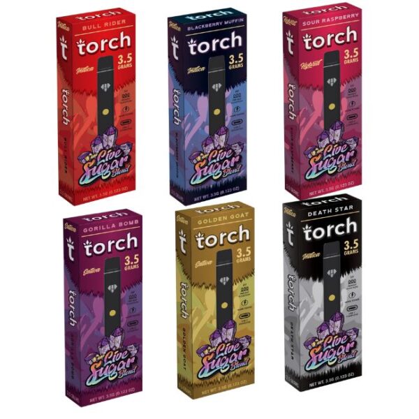 TORCH LIVE SUGAR BLEND 3.5GM DISPO 5CT/BOX