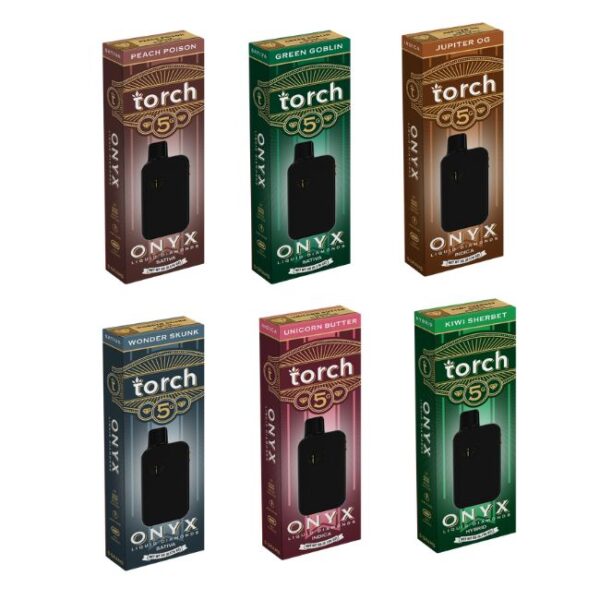 TORCH ONYX THC-A  BLEND LIQUID DIAMONDS 5GM DISPO 5CT/BOX