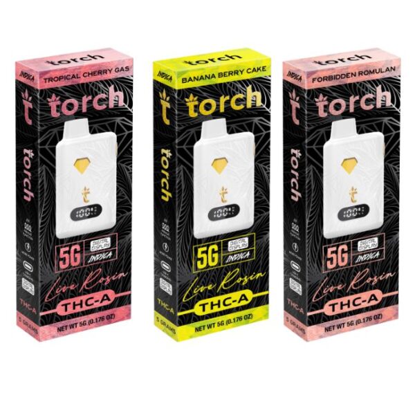 TORCH THCA LIVE ROSIN 5GM DISPO 5CT/ BOX