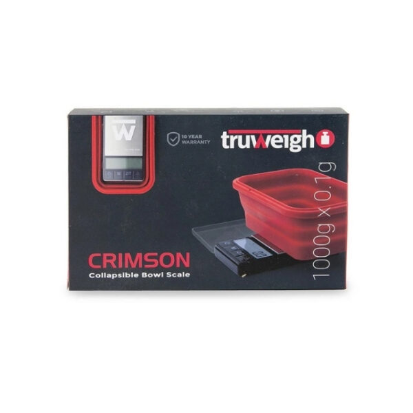 TRUWEIGH CRIMPSON SCALE COLLAPSIBLE BOWL (1000G X 0.1G) BLK/RED