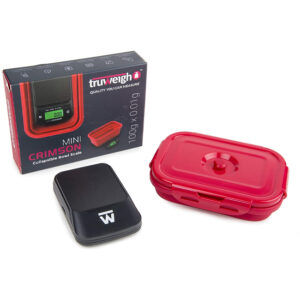 TRUWEIGH MINI CRIMSON SCALE COLLAPSIBLE BOWL 100G X 0.01G